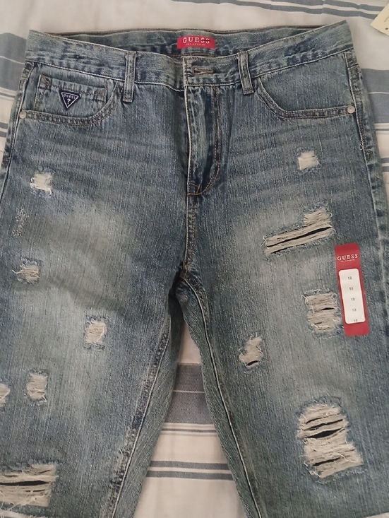 Guess Other - GUESS Men’s Distressed Light Blue Slim Straight Jeans